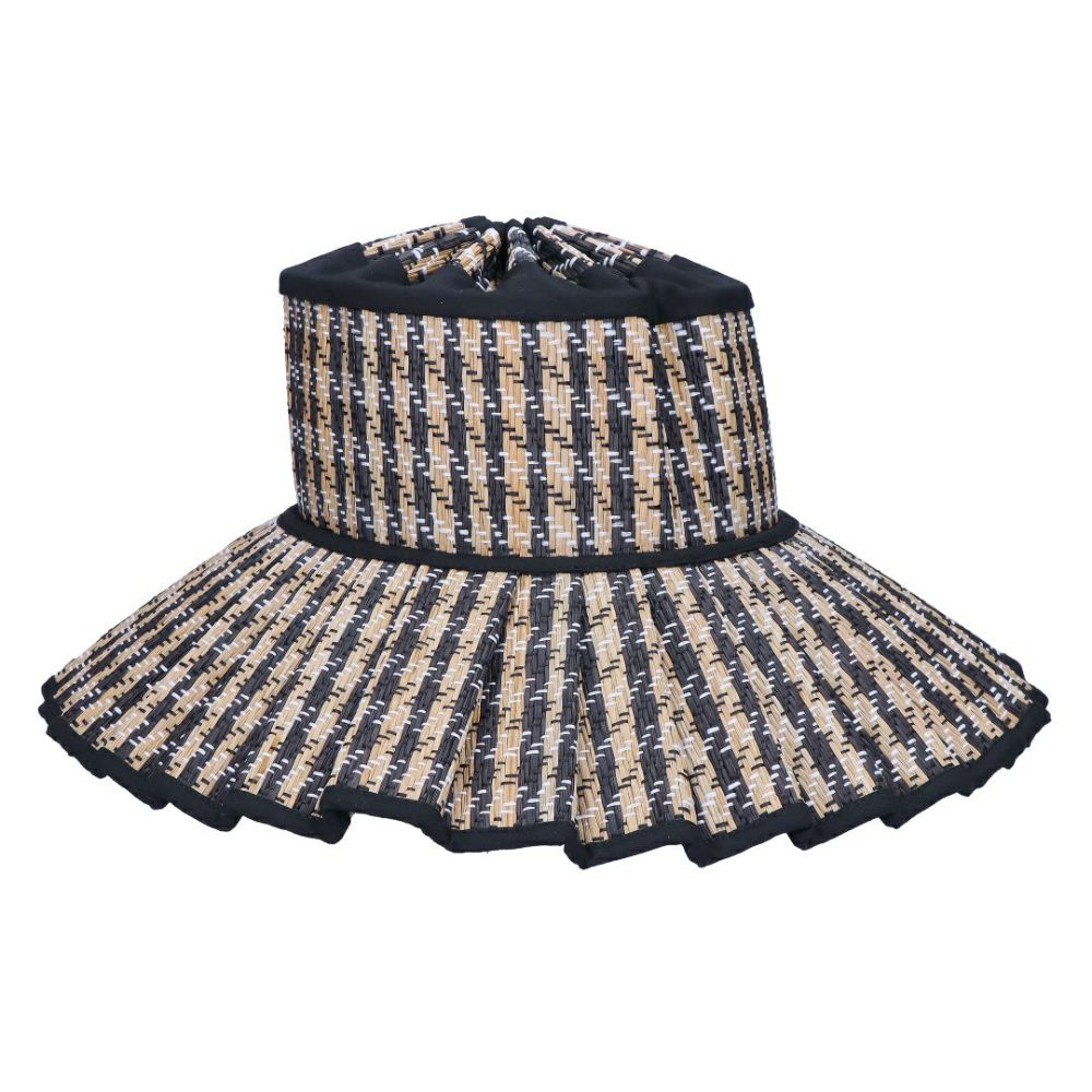 ローナマーレイ LORNA MURRAY 帽子 ストローハット 麦わら帽子 LUXE SHELL HAT ROMA MAXI バイザー サンハット
