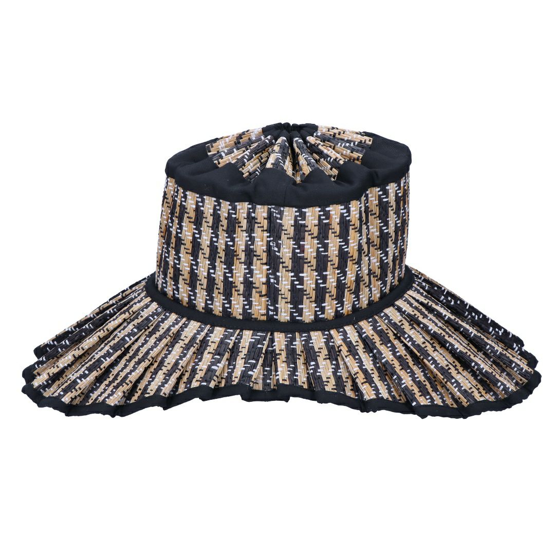ローナマーレイ LORNA MURRAY 帽子 ストローハット 麦わら帽子 LUXE SHELL HAT ROMA MAXI バイザー サンハット
