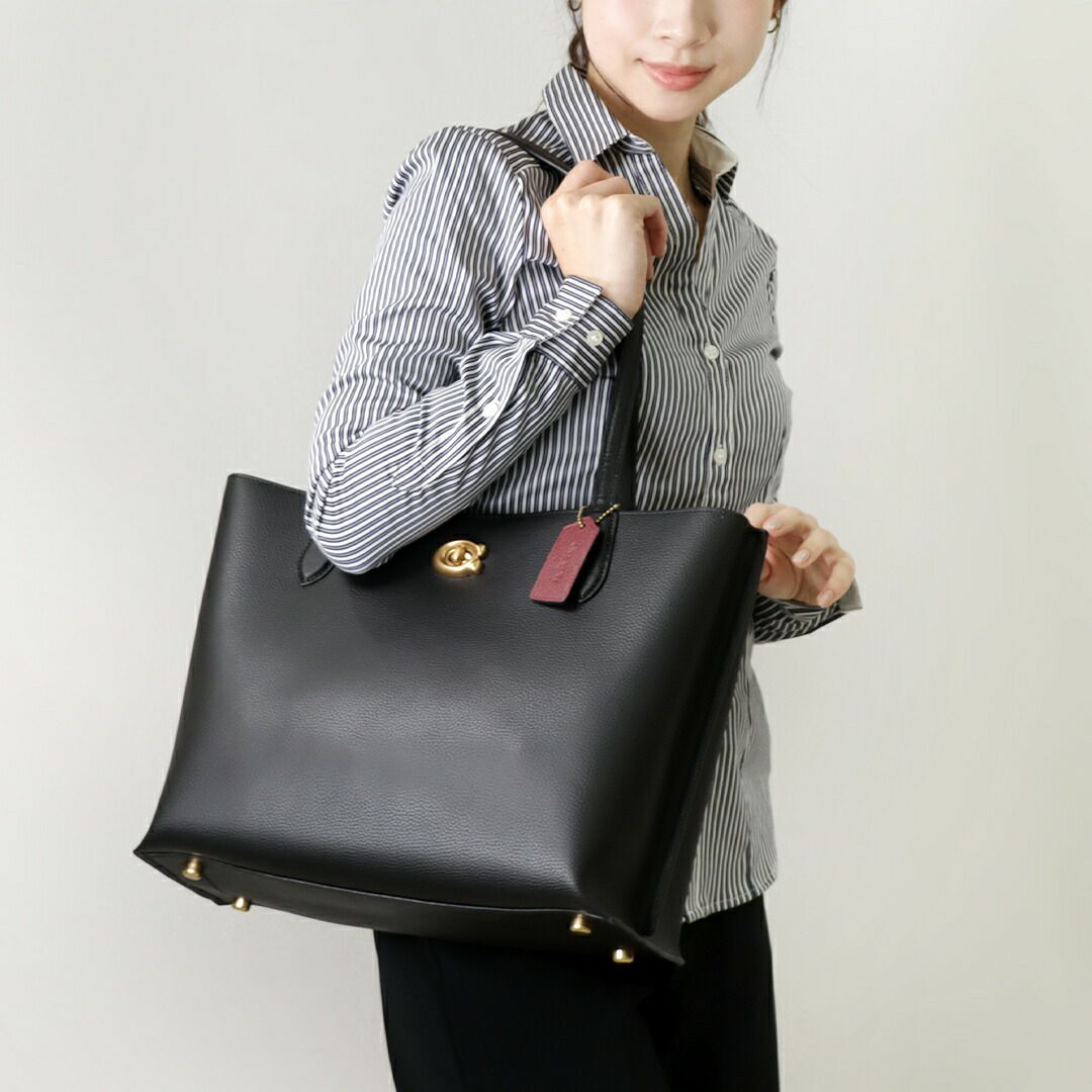 コーチ COACH トートバッグ ウィロウ C0689 ブラック(B4/BK BLACK 