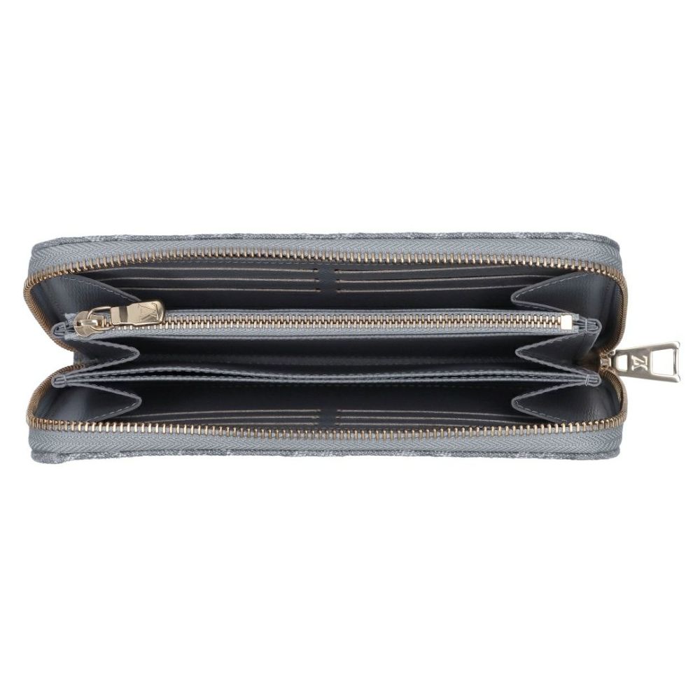 ルイヴィトン LOUIS VUITTON 長財布 ウッシュデニム M13214 ジッピー・ウォレット ウッシュドグレー