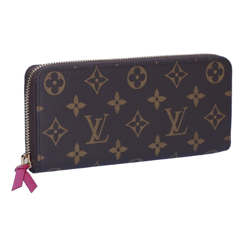ルイヴィトン LOUIS VUITTON 長財布 モノグラム M60742 ポルトフォイユ・クレマンス フューシャ