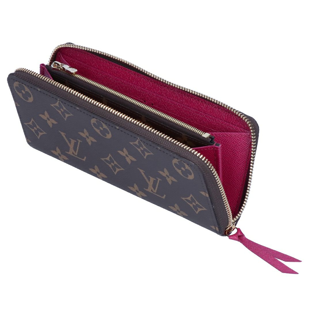 ルイヴィトン LOUIS VUITTON 長財布 モノグラム M60742 ポルトフォイユ・クレマンス フューシャ