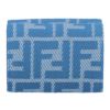 フェンディ FENDI 折財布 三つ折り財布 FFジャガード 8M0395 AUNJ F1SKL WHITE BLUE+ DENIM ブルーデニム 【お取り寄せ】