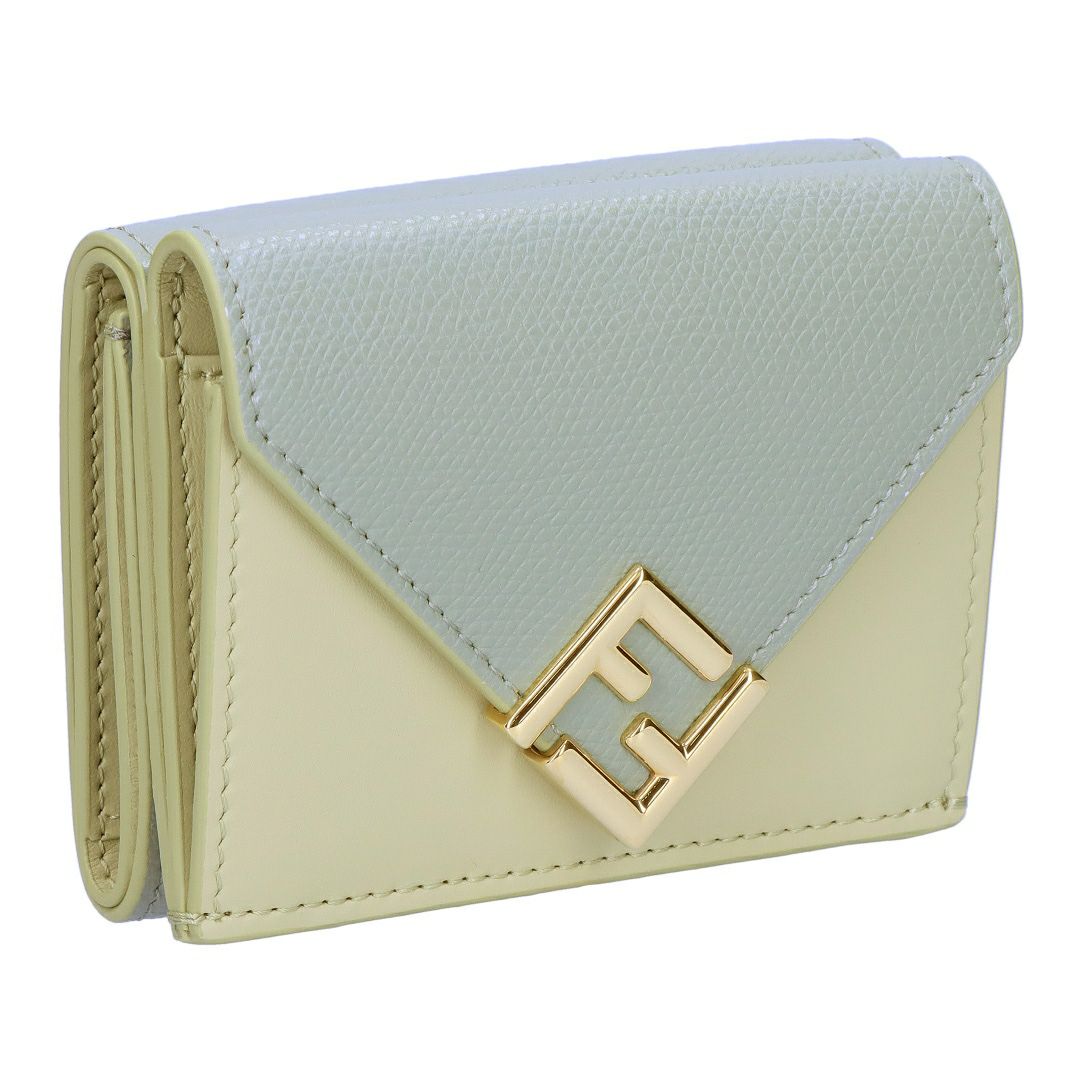 フェンディ FENDI 折財布 三つ折り財布 FFダイヤモンド 8M0480 ALV4 F1SL3 SAGE+MATCHA MILK ミニ 【お取り寄せ】