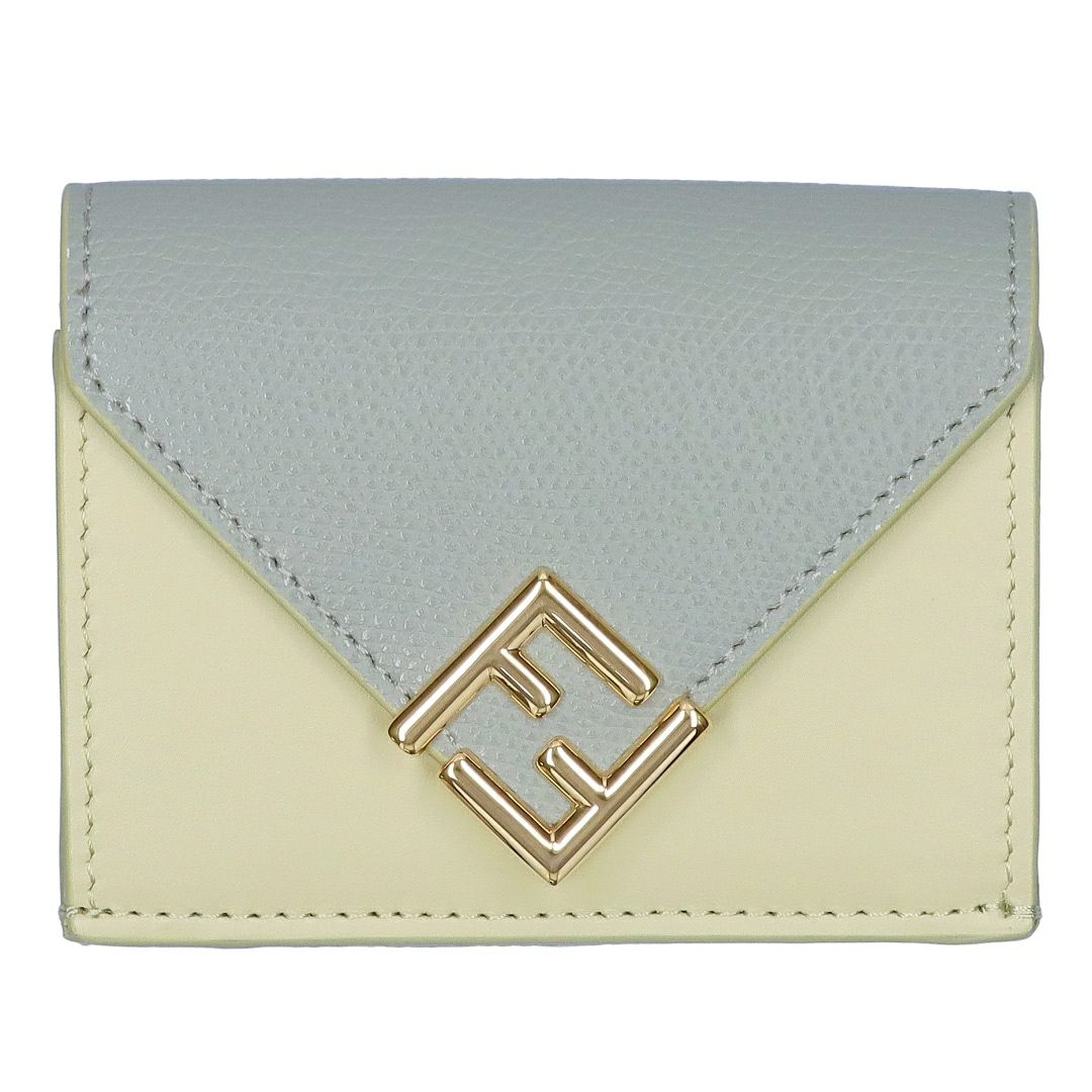 フェンディ FENDI 折財布 三つ折り財布 FFダイヤモンド 8M0480 ALV4 F1SL3 SAGE+MATCHA MILK ミニ 【お取り寄せ】