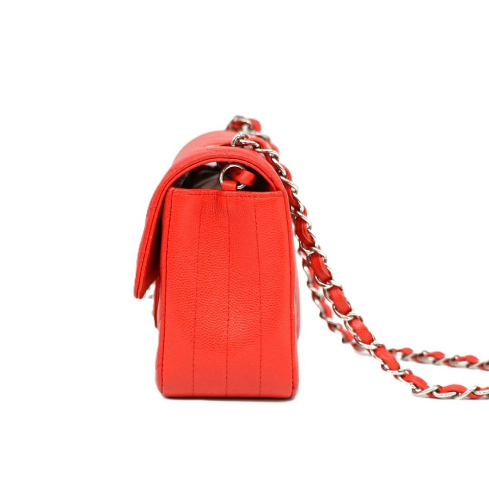 【リユース品】 シャネル CHANEL バッグ ショルダーバッグ シェブロンVステッチチェーンショルダーバッグ レッド 【お取り寄せ】