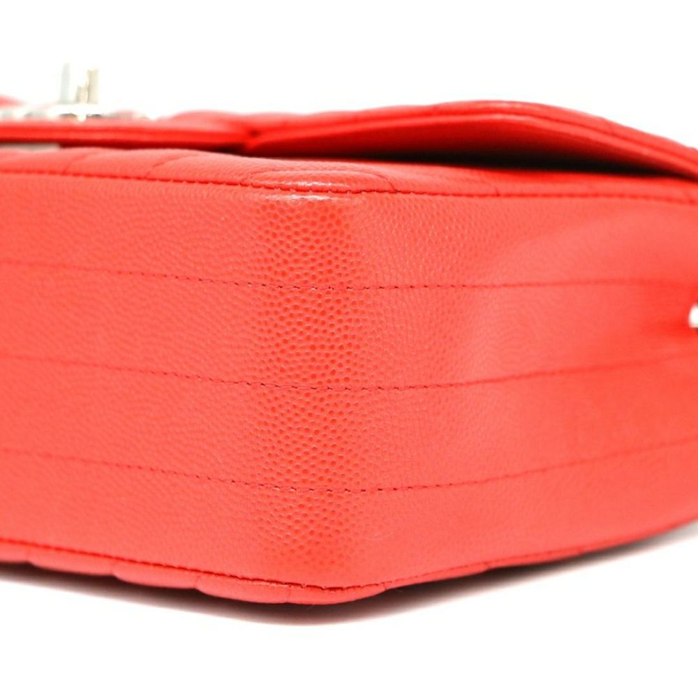 【リユース品】 シャネル CHANEL バッグ ショルダーバッグ シェブロンVステッチチェーンショルダーバッグ レッド 【お取り寄せ】