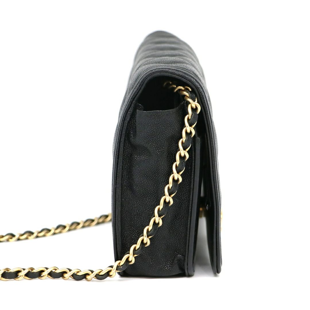 【リユース品】 シャネル CHANEL バッグ チェーンウォレット ボーイシャネルチェーンウォレット AP1117 ブラック 【お取り寄せ】