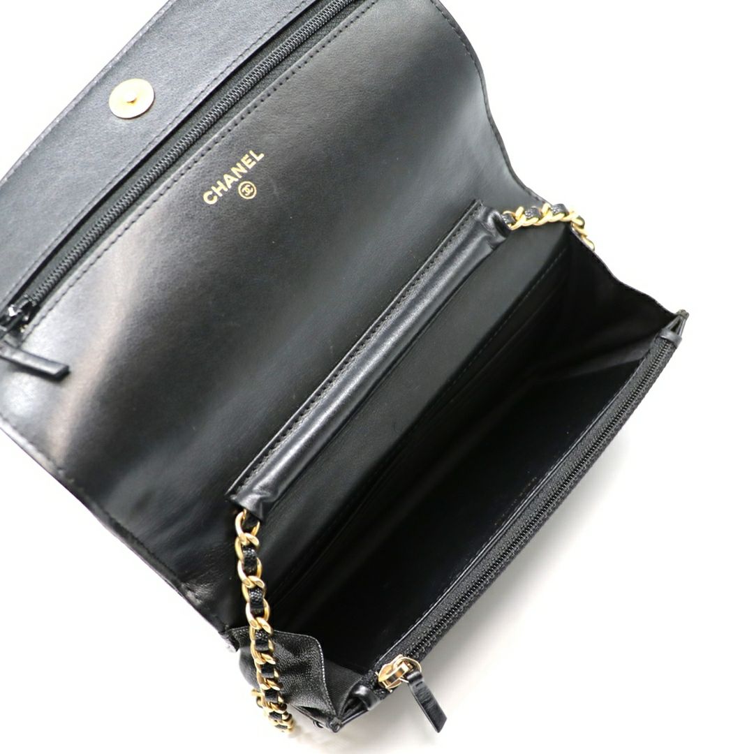 【リユース品】 シャネル CHANEL バッグ チェーンウォレット ボーイシャネルチェーンウォレット AP1117 ブラック 【お取り寄せ】