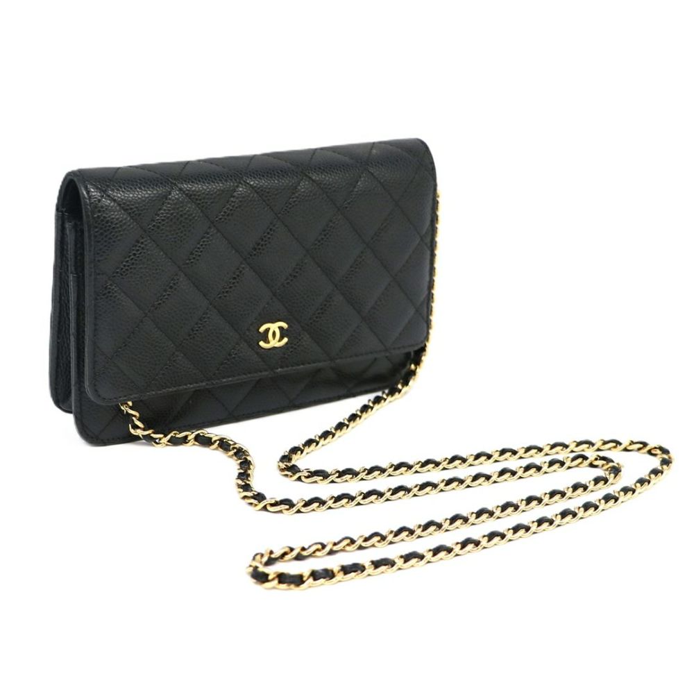 【リユース品】 シャネル CHANEL バッグ チェーンウォレット チェーンウォレット AP0250 ブラック 【お取り寄せ】