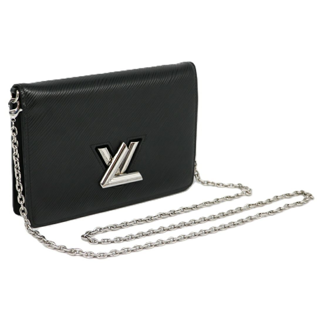 【リユース品】 ルイヴィトン LOUIS VUITTON バッグ チェーンウォレット ポルトフォイユ・ツイストチェーン ブラック 【お取り寄せ】