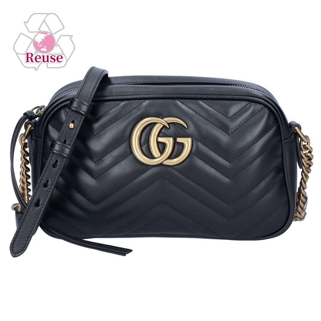 【リユース品】 グッチ GUCCI バッグ ショルダーバッグ GGマーモント チェーン ショルダーバッグ 447632 ブラック 【お取り寄せ】