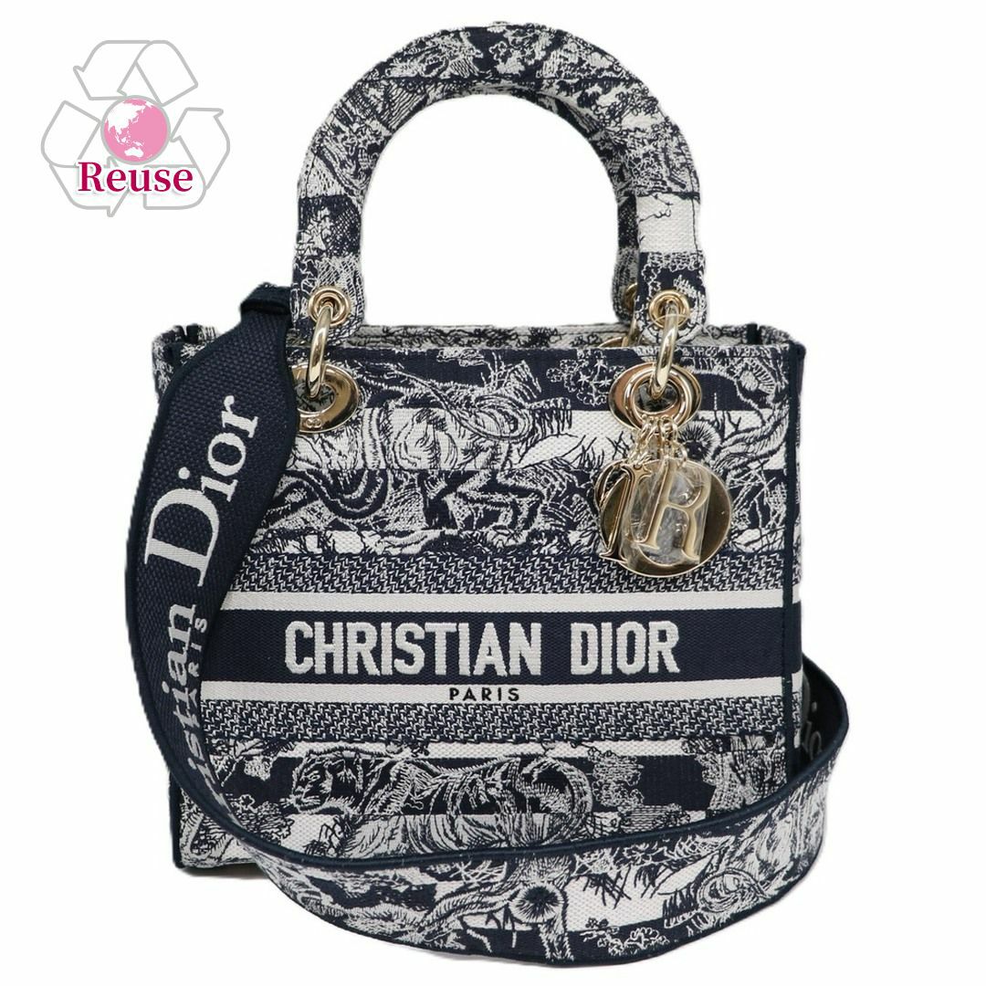 【リユース品】 クリスチャンディオール C.DIOR バッグ トートバッグ レディディオール ネイビー 【お取り寄せ】