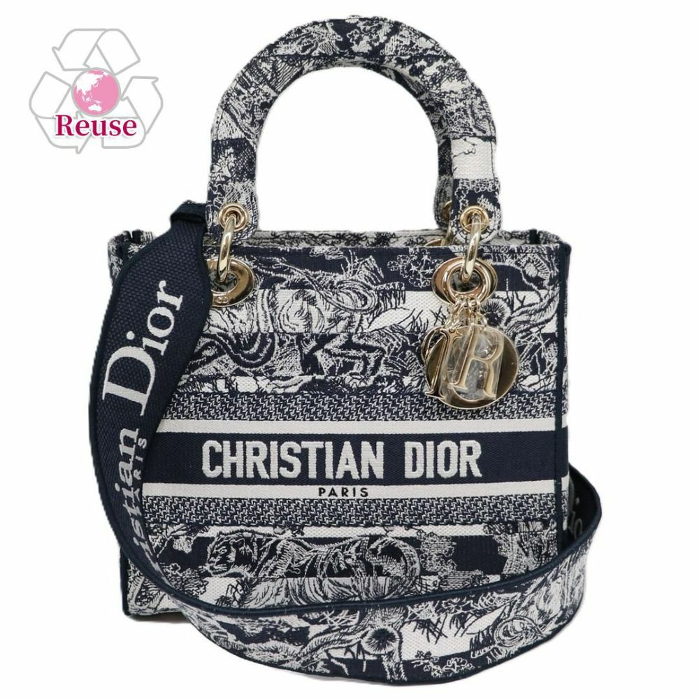 【リユース品】 クリスチャンディオール C.DIOR バッグ トートバッグ レディディオール ネイビー 【お取り寄せ】