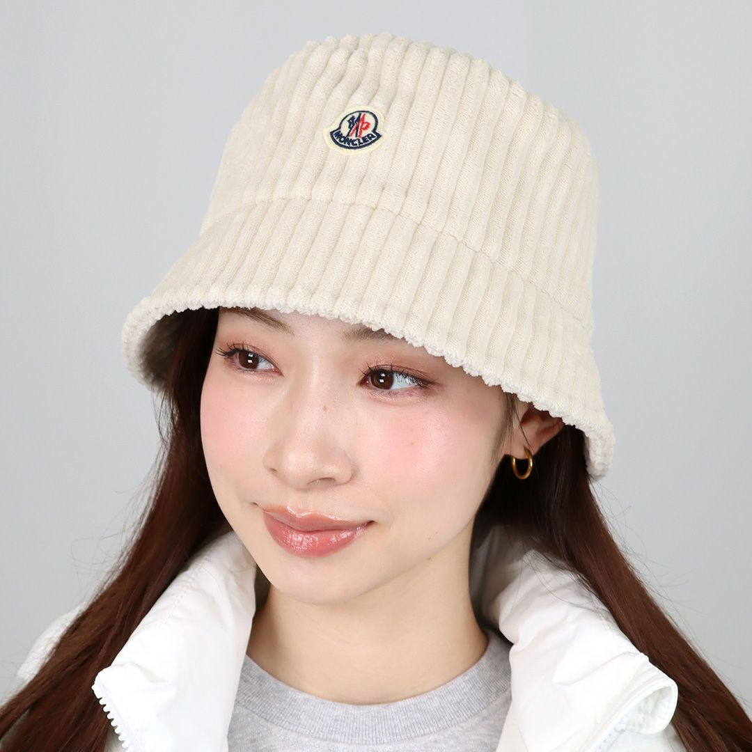 モンクレール MONCLER 帽子 ハット バケットハット 3B000 65 89AOK 20N コーデュロイ