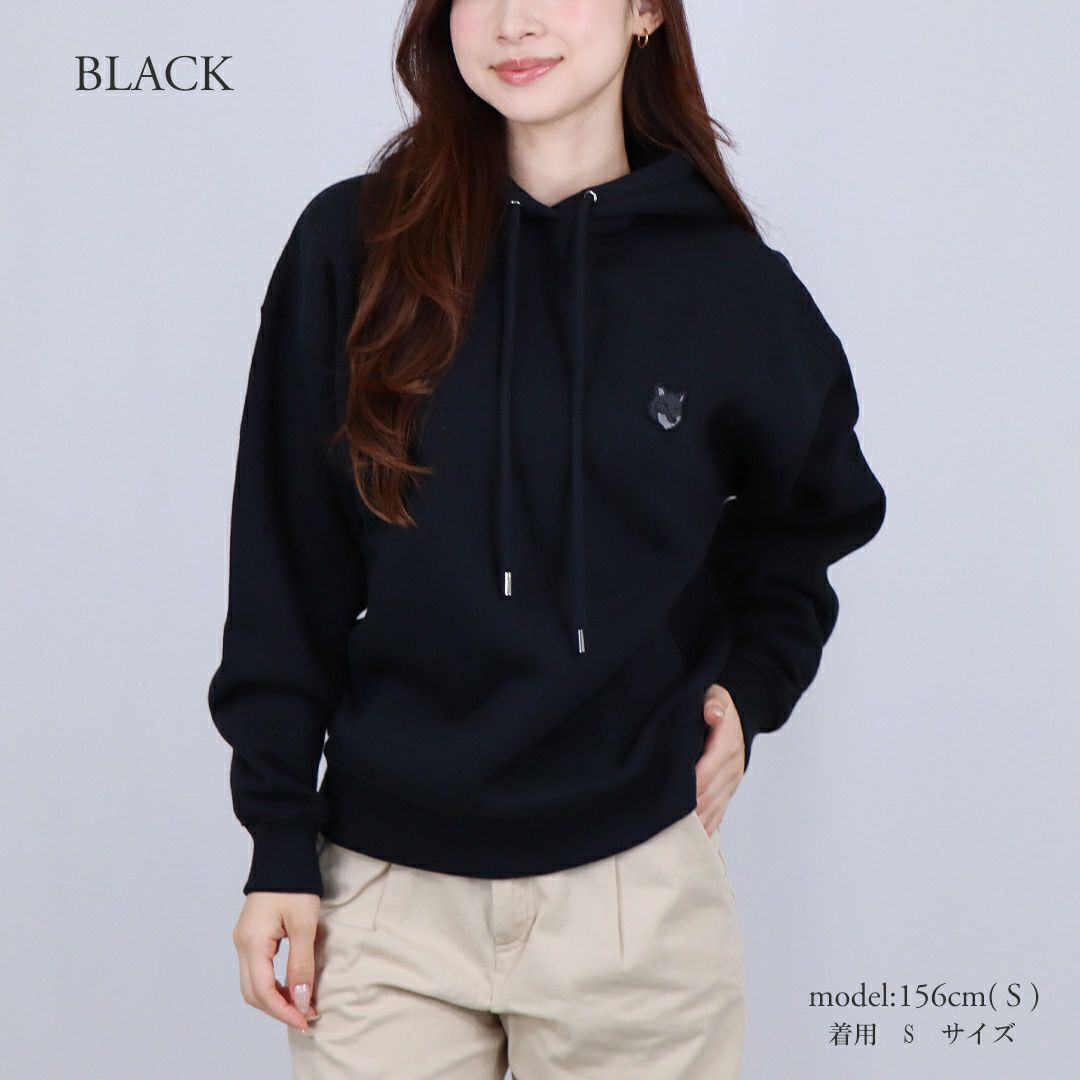 メゾンキツネ MAISON KITSUNE レディース パーカー トレーナー スエット ボールド フォックスヘッド パッチ MW00704KM0307