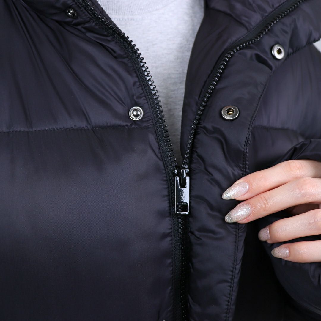 ディーゼル DIESEL キッズ レディース フェイクダウン 中綿ジャケット JWROLFYSMON J01987 K900 BLACK