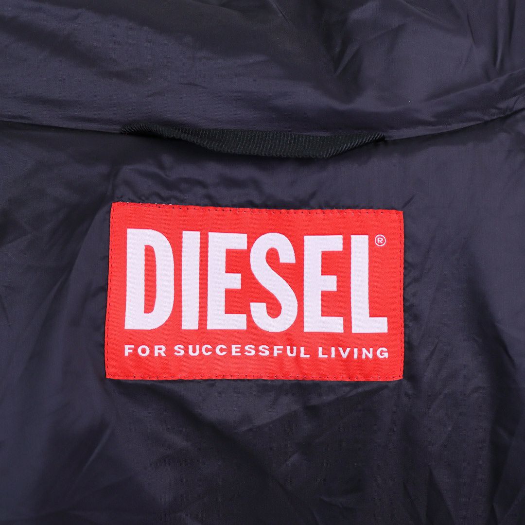 ディーゼル DIESEL キッズ レディース フェイクダウン 中綿ジャケット JWROLFYSMON J01987 K900 BLACK