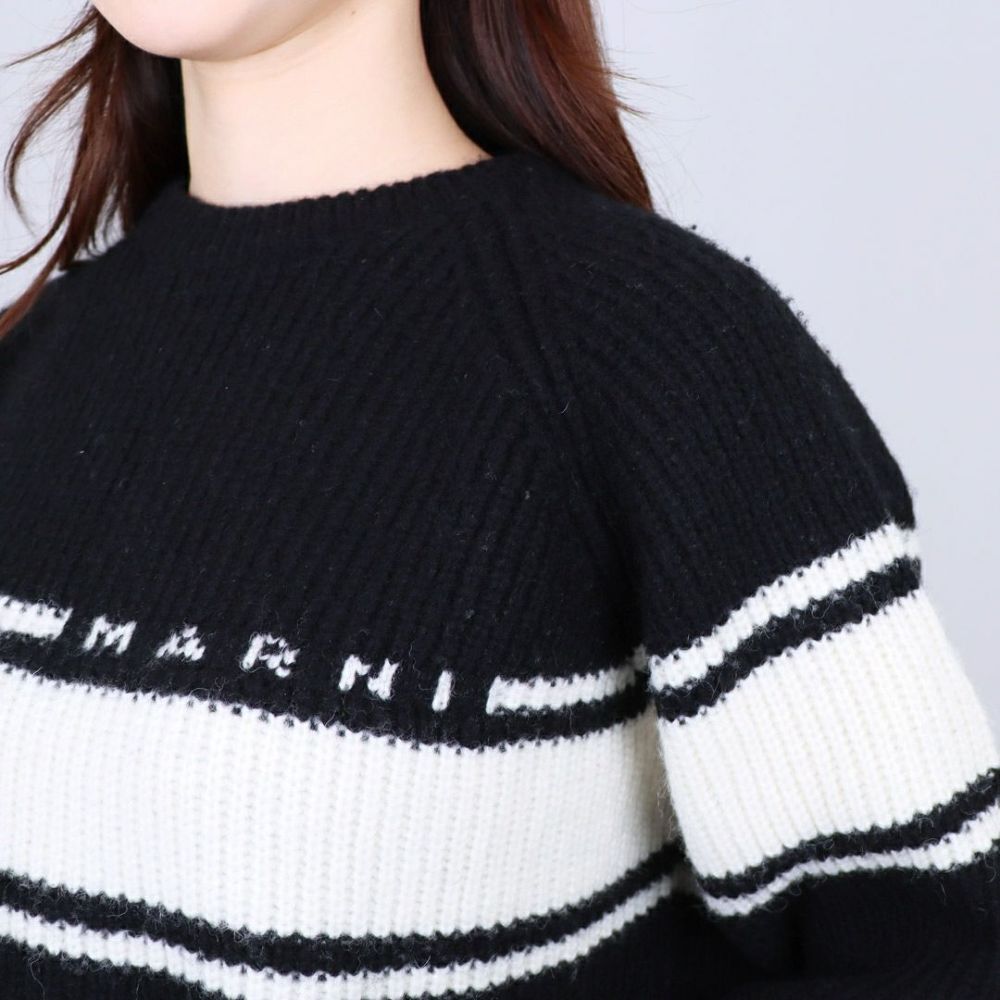 マルニ MARNI キッズ レディース ニット セーター ウールブレンドニット MK30U M01210 M00T0 0M900 BLACK