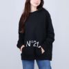 ヌメロヴェントゥーノ N°21 レディース スウェット パーカー フーディ プルオーバー N21893N0154 0N900 BLACK