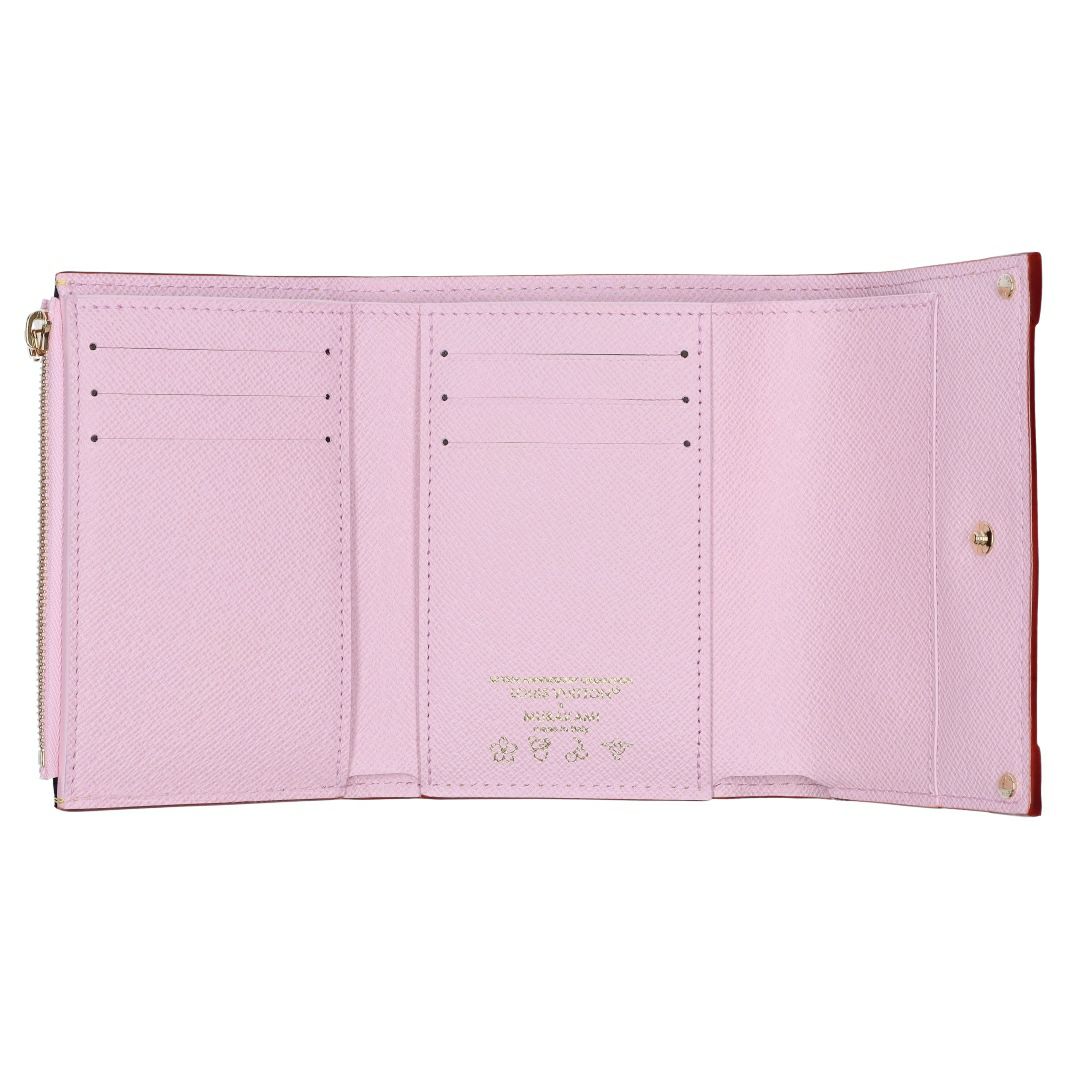 ルイヴィトン LOUIS VUITTON 折財布 三つ折財布 コンパクト財布 村上隆 M13427 LV×TM ポルトフォイユ･ヴィクトリーヌ サクラブラウン