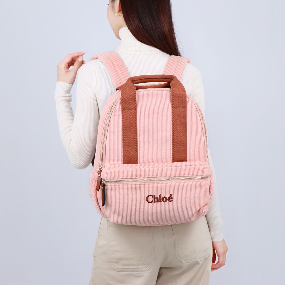 クロエ CHLOE バッグ リュックサック バックパック CHLOE KIDS クロエキッズ C20275 454 PALE PINK