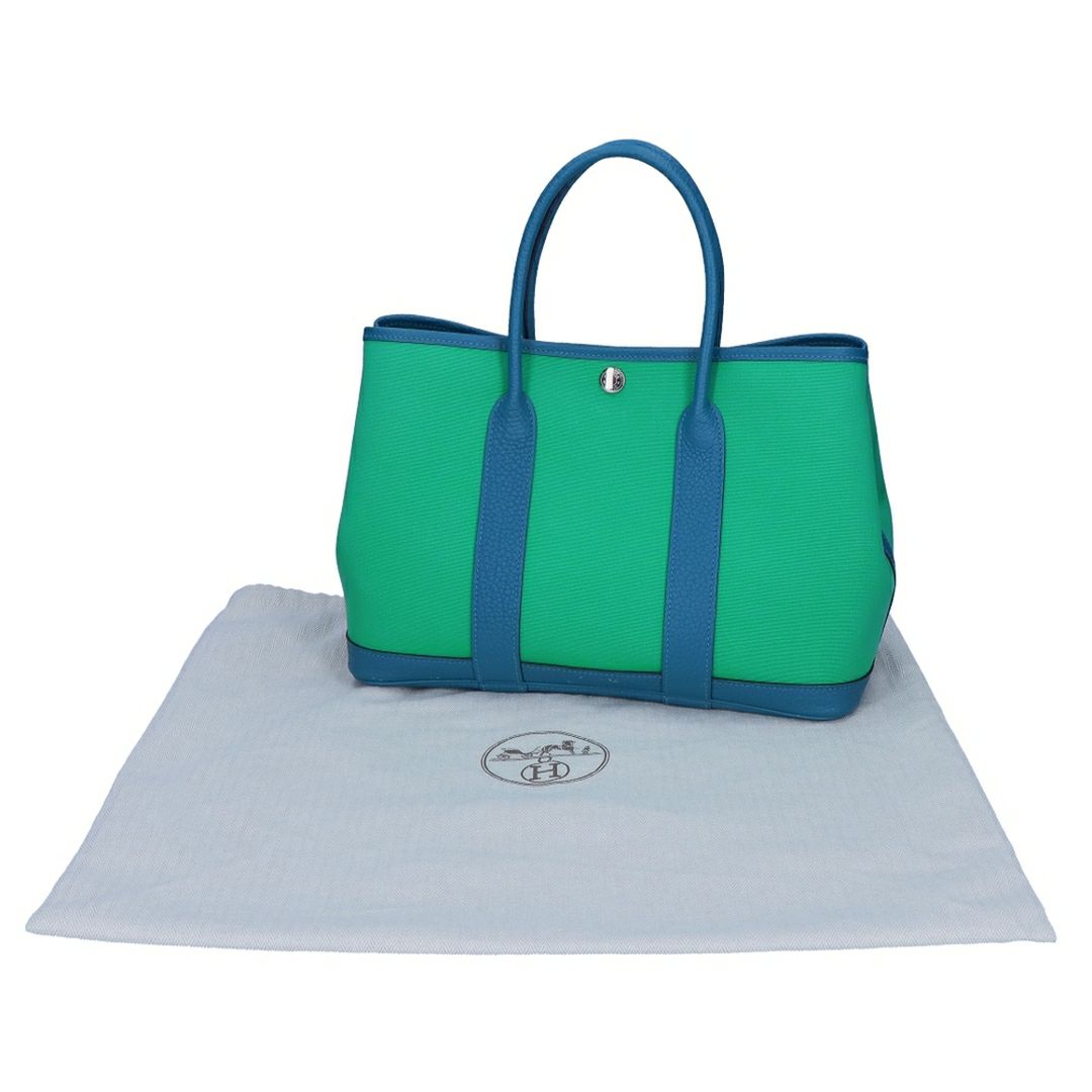 【リユース品】 エルメス HERMES バッグ ハンドバッグ ガーデンパーティ PM グリーン系 【お取り寄せ】