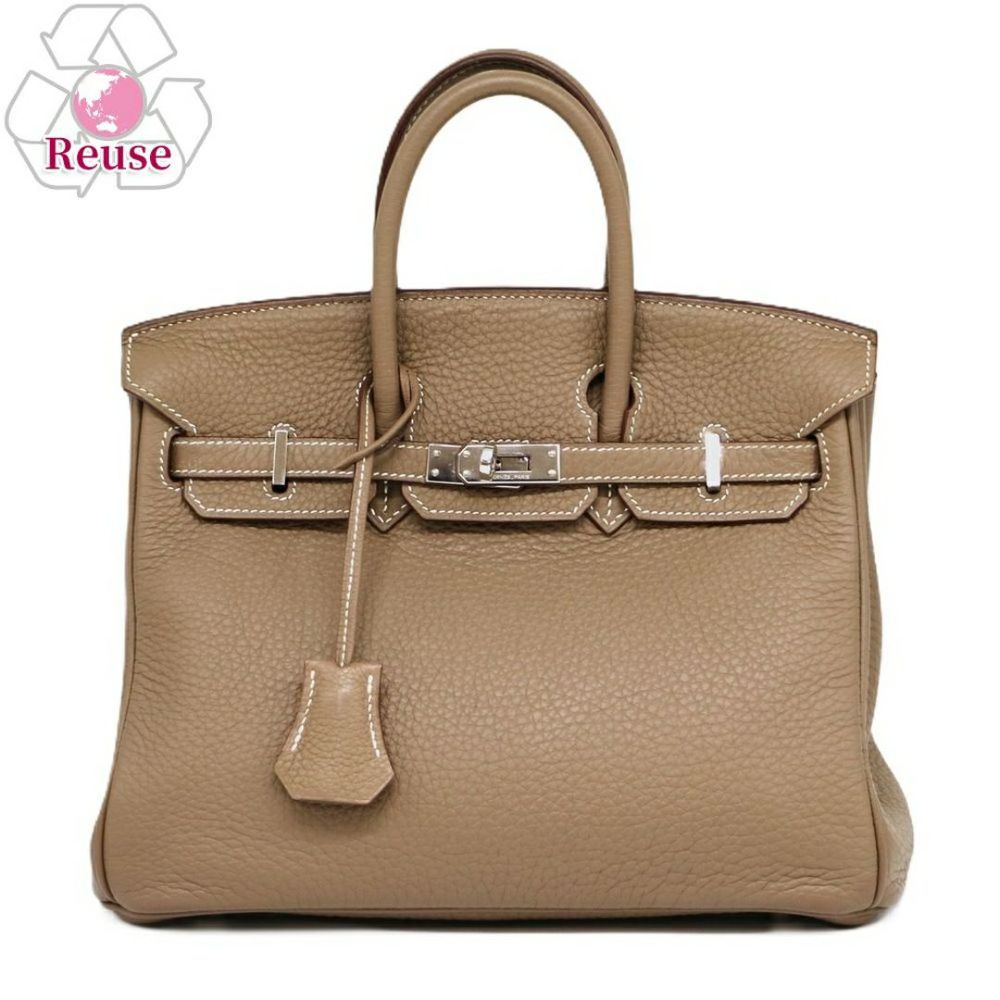 【リユース品】 エルメス HERMES バッグ ハンドバッグ バーキン25 エトープ/シルバー金具 【お取り寄せ】