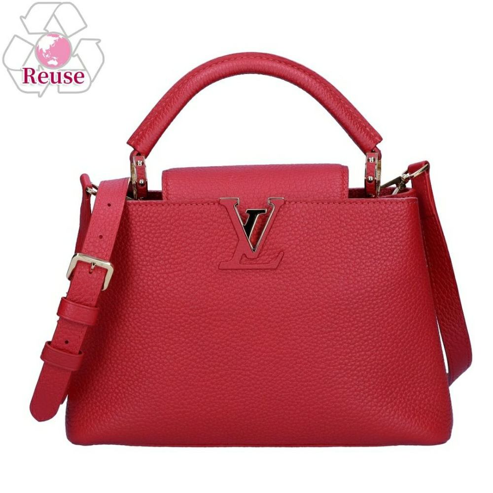 【極美品】ルイヴィトン パイソン カプシーヌBB ハンドバッグ 2WAY レッド リユース品】 ルイヴィトン LOUIS VUITTON バッグ 2WAYバッグ