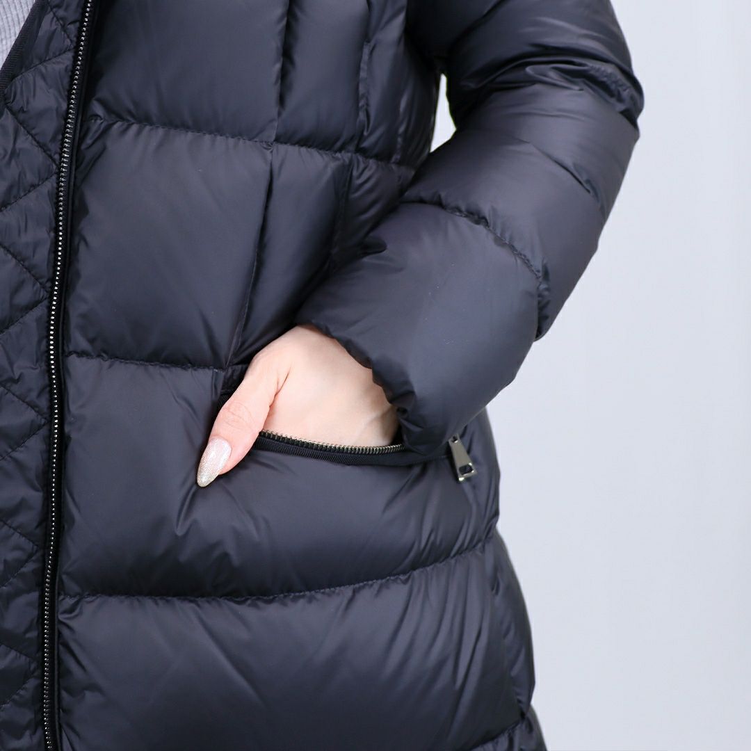 モンクレール MONCLER レディース ダウンコート ダウンジャケット ロングダウン BOEDIC 1C000 22 595FE 999 BLACK