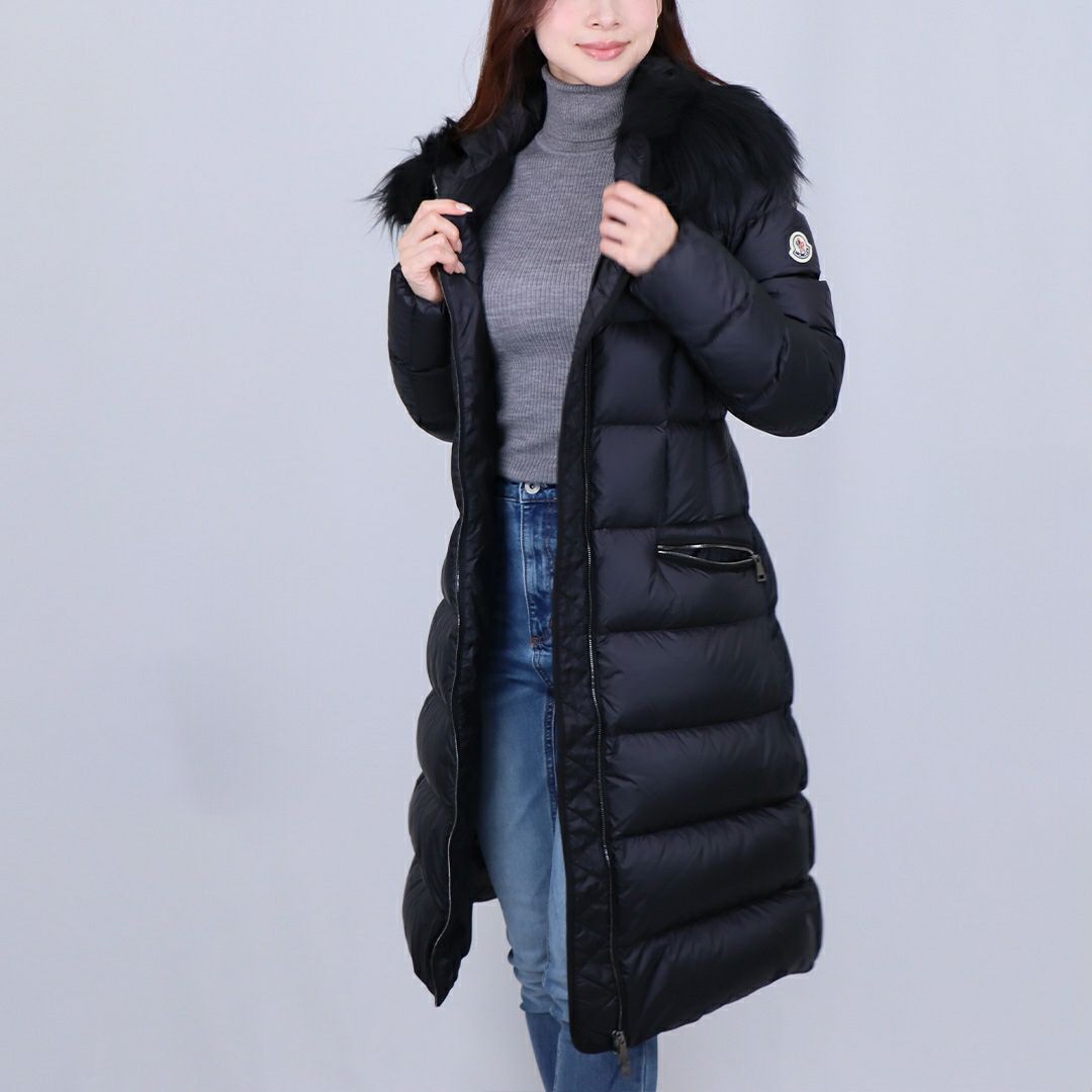 モンクレール MONCLER レディース ダウンコート ダウンジャケット ロングダウン BOEDIC 1C000 22 595FE 999 BLACK