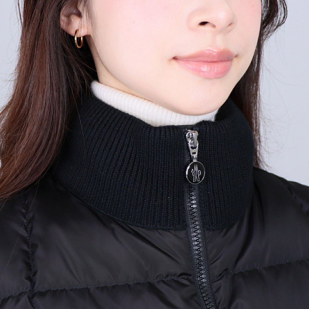 モンクレール MONCLER レディース ダウンジャケット カーディガン 9B000 03 M1131 999 BLACK