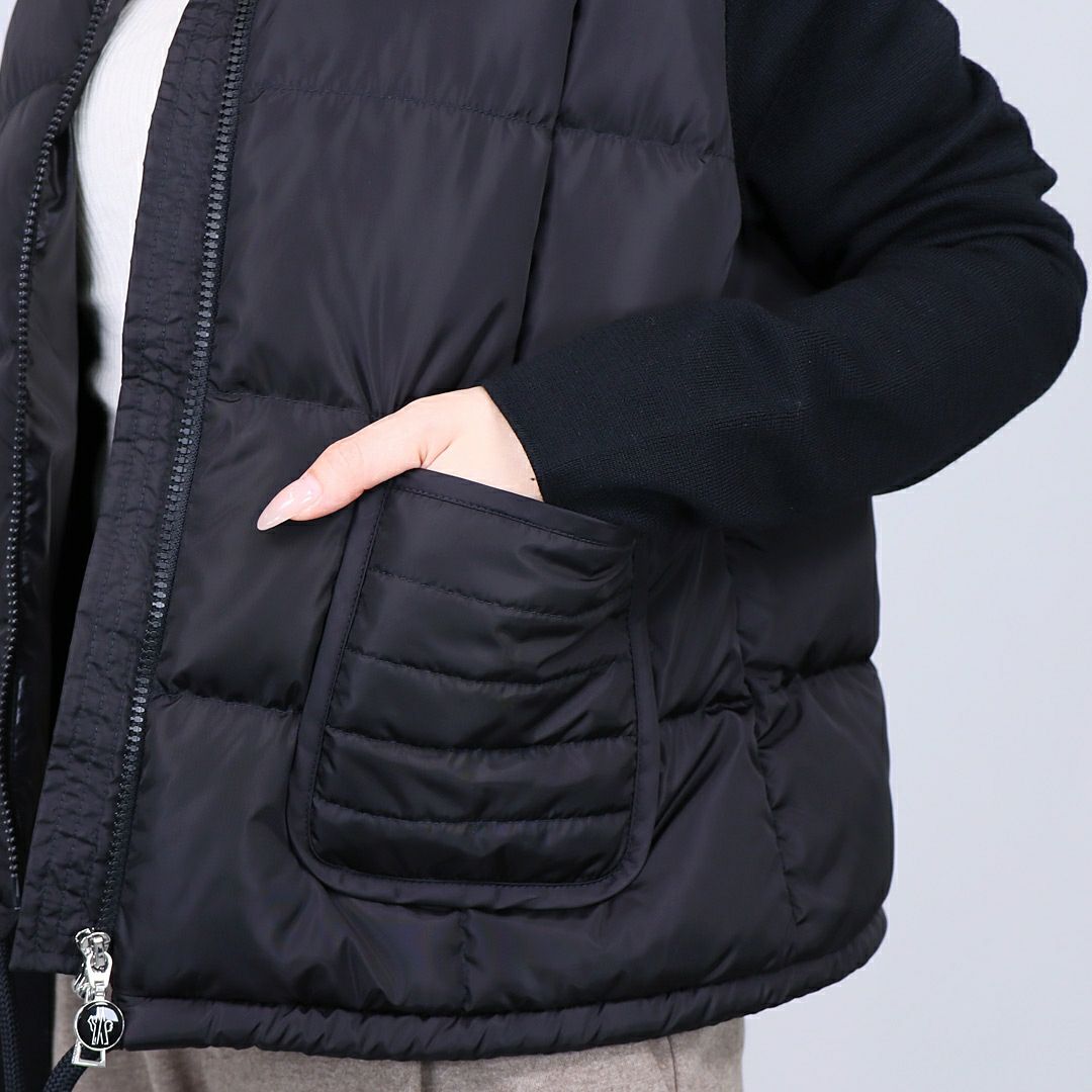 モンクレール MONCLER レディース ダウンジャケット カーディガン 9B000 03 M1131 999 BLACK