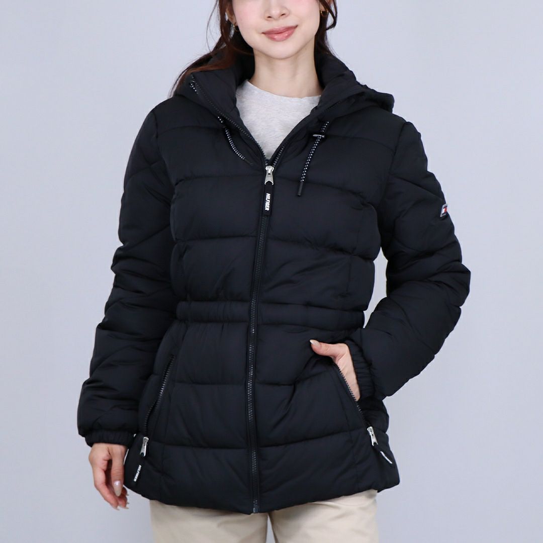 トミーヒルフィガー TOMMY HILFIGER レディース ジャケット 中綿ジャケット TP35118J BLACK　パデッドジャケット