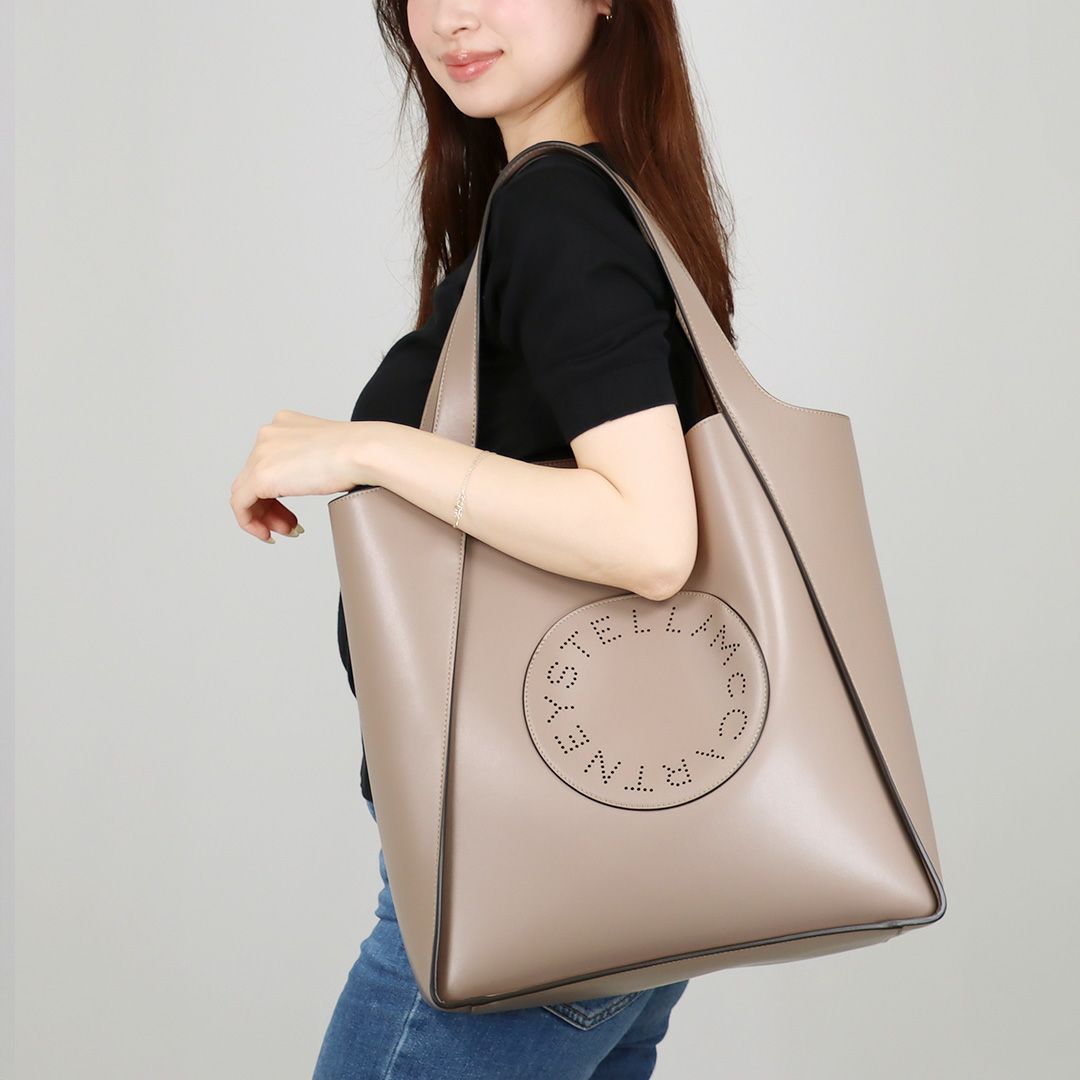 ステラマッカートニー STELLA McCARTNEY トートバッグ ロゴ スクエア 7B0031 W8542