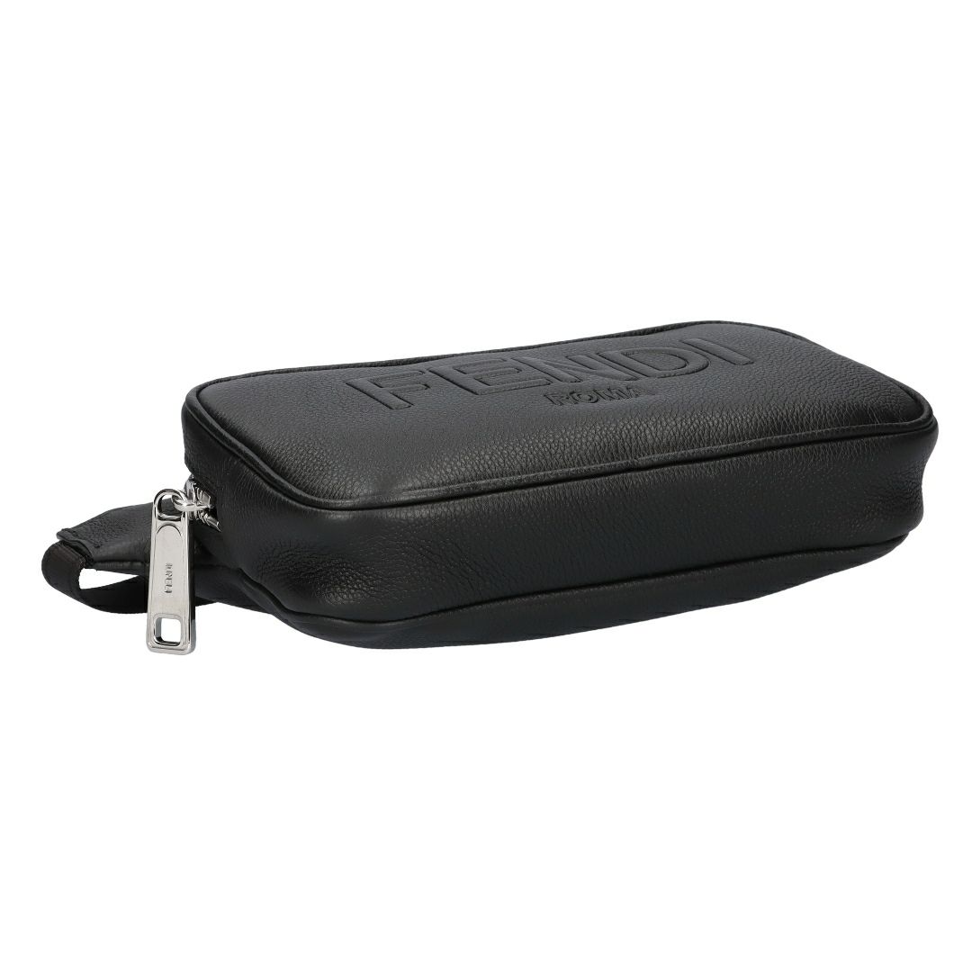 フェンディ FENDI ショルダーバッグ ボディバッグ MARSUPIO VIT.CHER 7VA605 AMAC F0GXN NERO+PALLADIO 【お取り寄せ】