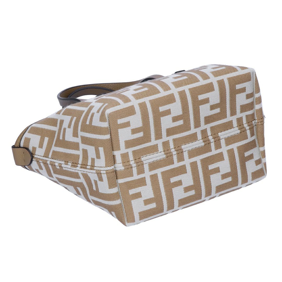 フェンディ FENDI ２WAYバッグ MINI ROLL 8BS096 AOVJ F1PIQ BEIGE+SAND+SOFT GOLD 【お取り寄せ】