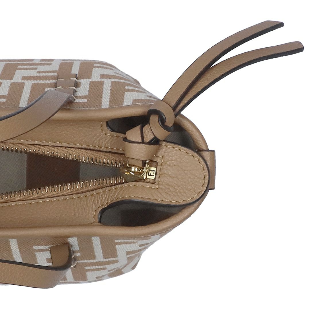 フェンディ FENDI ２WAYバッグ MINI ROLL 8BS096 AOVJ F1PIQ BEIGE+SAND+SOFT GOLD 【お取り寄せ】