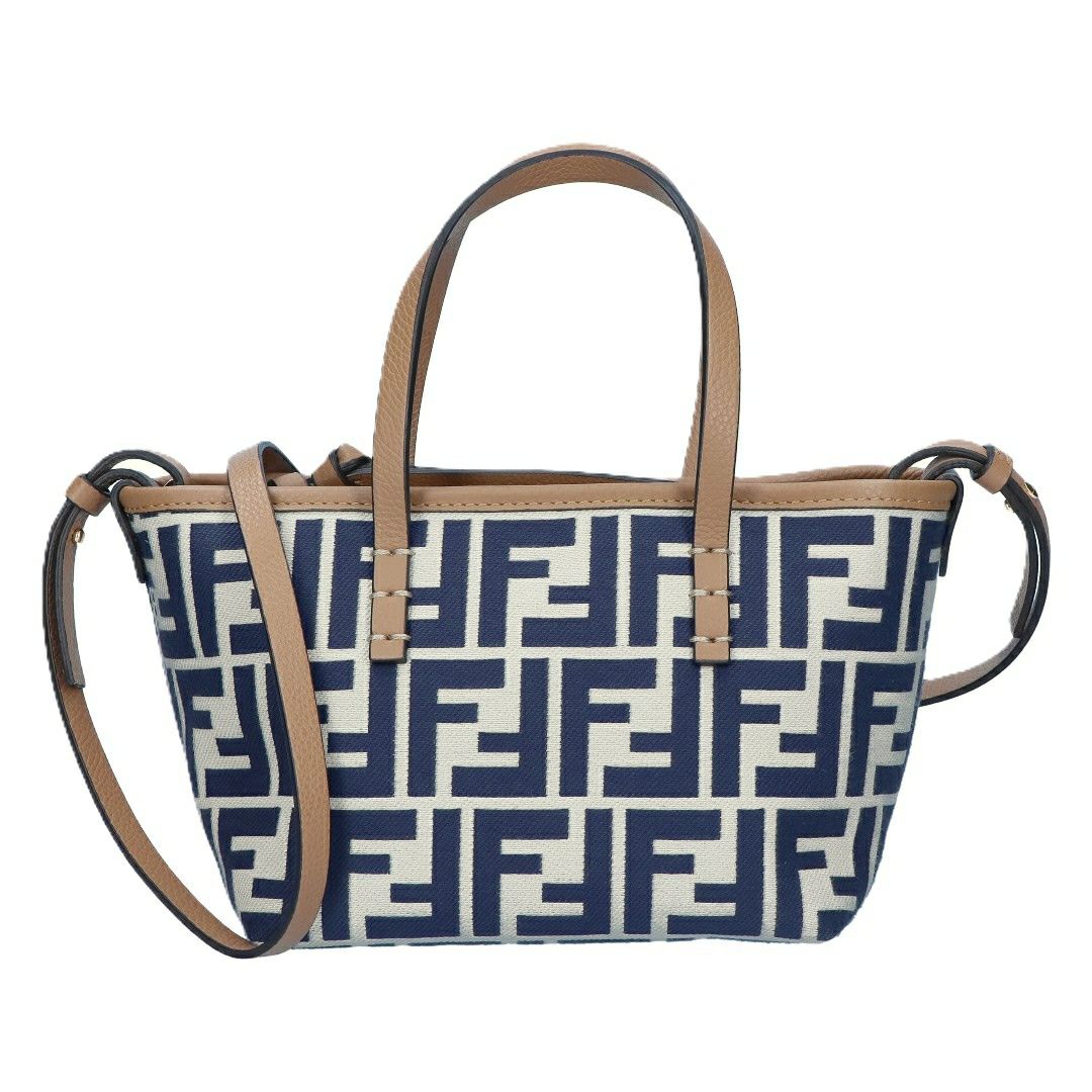 フェンディ FENDI ２WAYバッグ MINI ROLL 8BS096 AOVJ F1PIR BEIGE+MIDNIGHT+SAND+SOFT GOLD 【お取り寄せ】