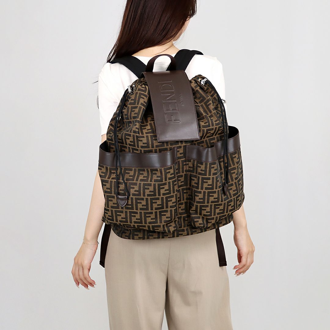 フェンディ FENDI リュックサック バックパック FENDI STRIKE MEDIUM JACQUARD FF 1974 RICICLATO 7VZ056 AG0M F19KW 【お取り寄せ】