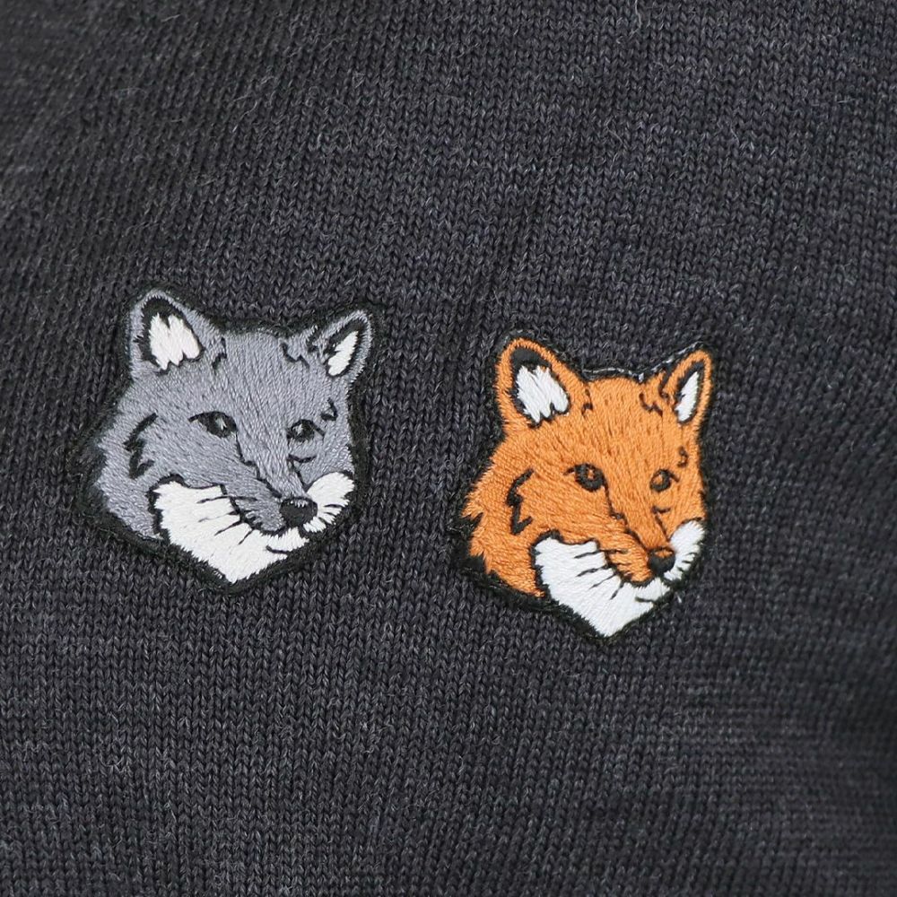 メゾンキツネ MAISON KITSUNE レディース カーディガン ダブル ボールド フォックスヘッド パッチ レギュラー OM051CFKT1036