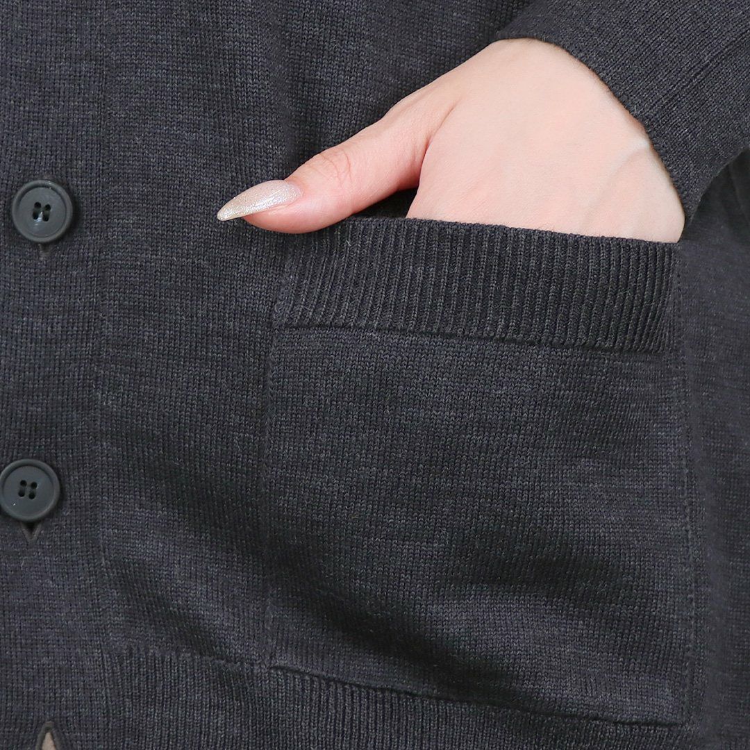 メゾンキツネ MAISON KITSUNE レディース カーディガン ダブル ボールド フォックスヘッド パッチ レギュラー OM051CFKT1036