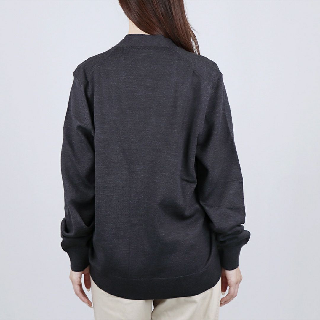 メゾンキツネ MAISON KITSUNE レディース カーディガン ダブル ボールド フォックスヘッド パッチ レギュラー OM051CFKT1036