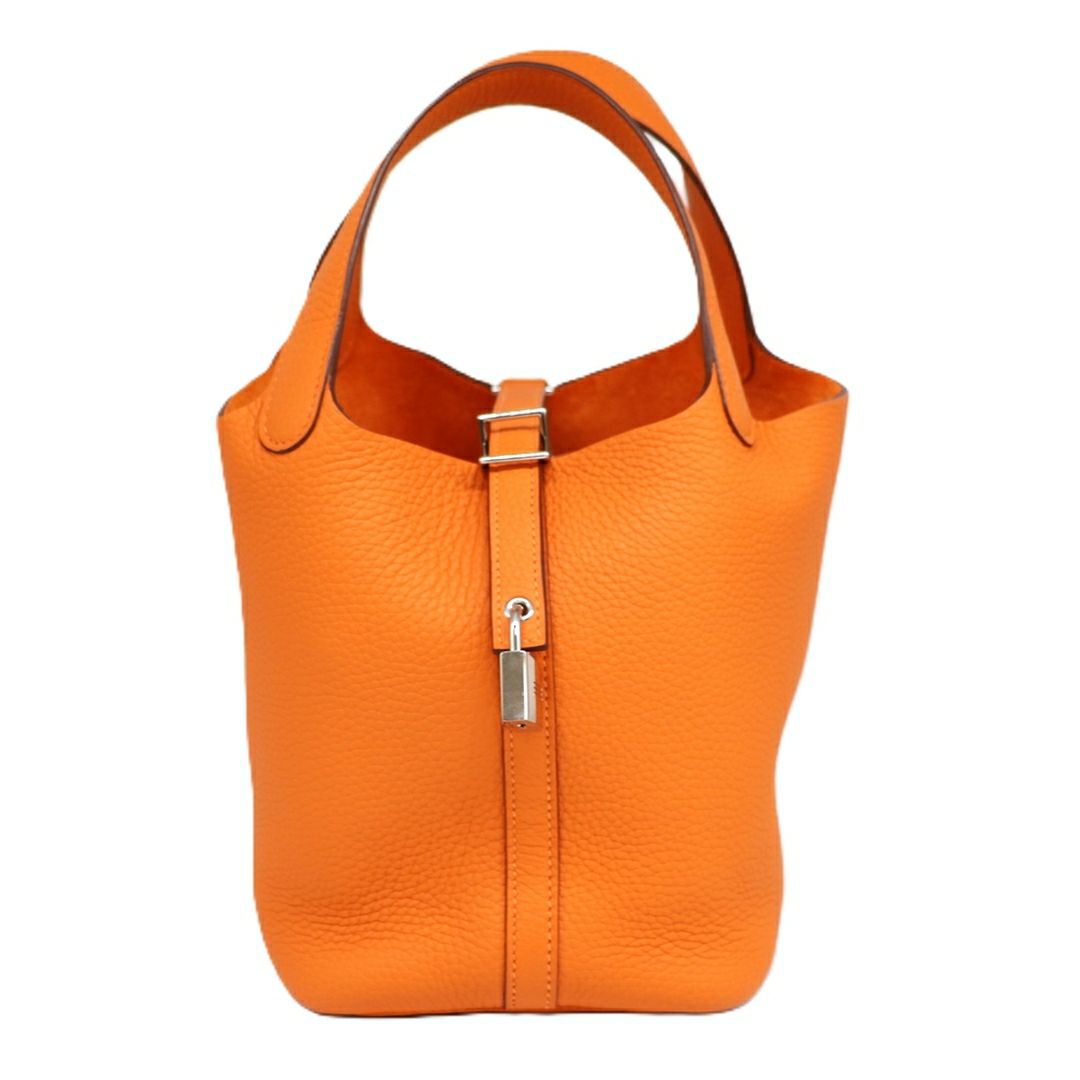 【リユース品】 エルメス HERMES バッグ ハンドバッグ ピコタンロック PM オレンジ系/シルバー金具 【お取り寄せ】