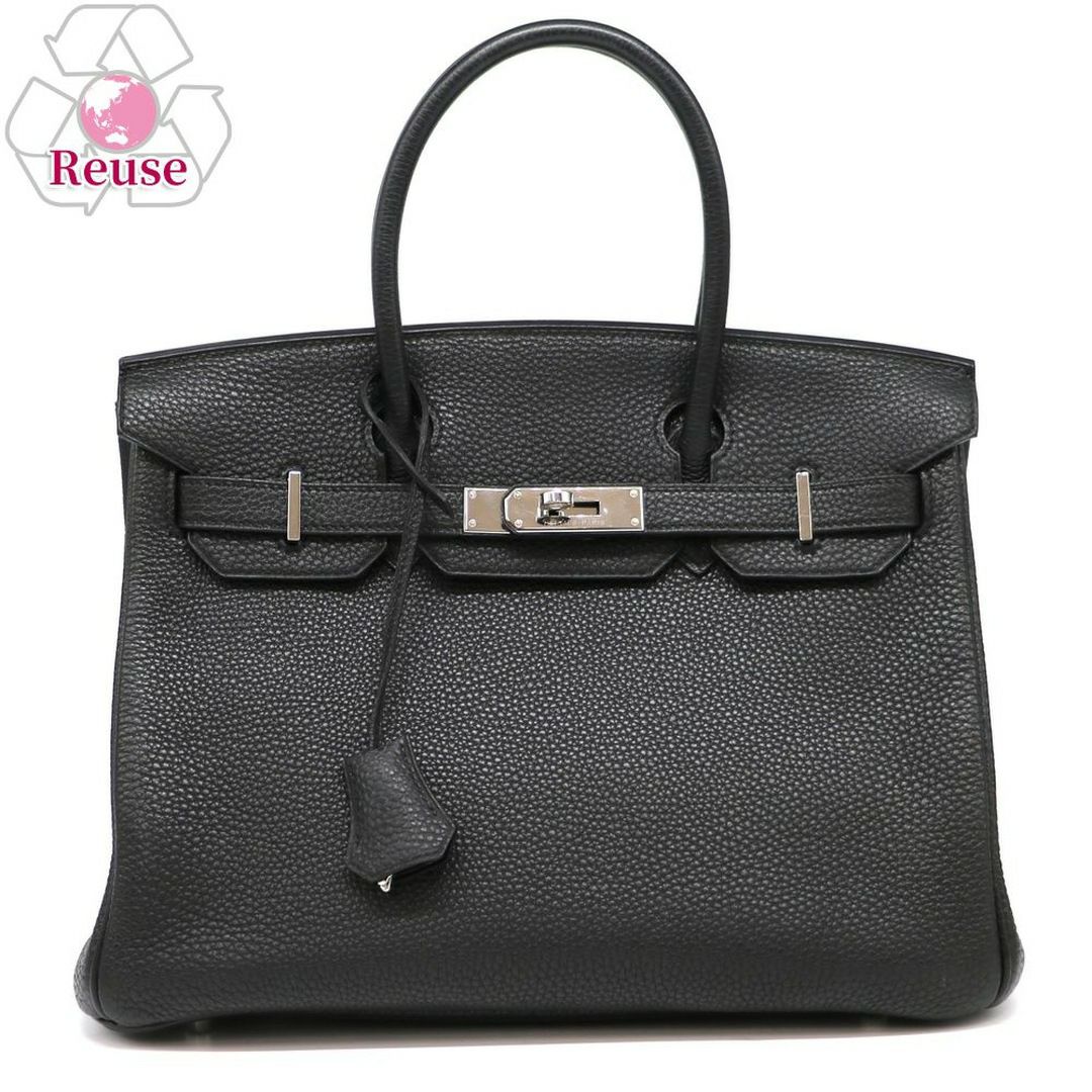 【リユース品】 エルメス HERMES バッグ ハンドバッグ バーキン30 ブラック/シルバー金具 【お取り寄せ】