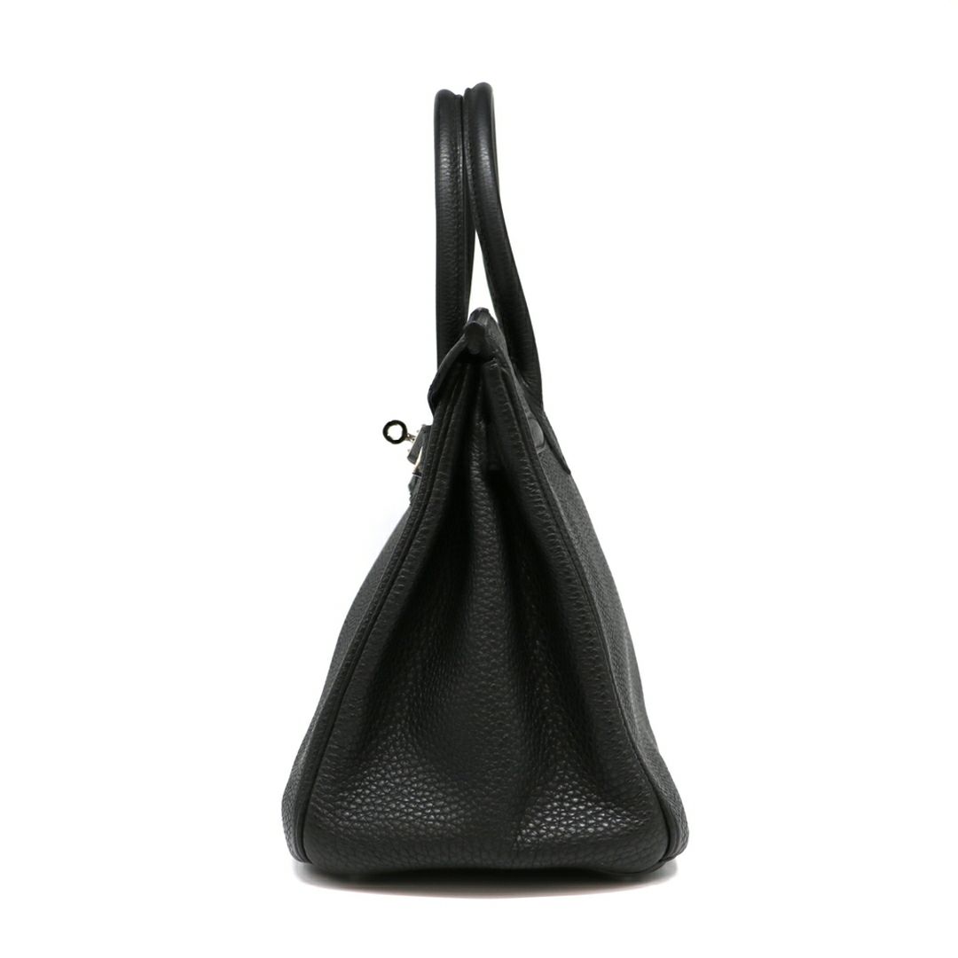 【リユース品】 エルメス HERMES バッグ ハンドバッグ バーキン30 ブラック/シルバー金具 【お取り寄せ】