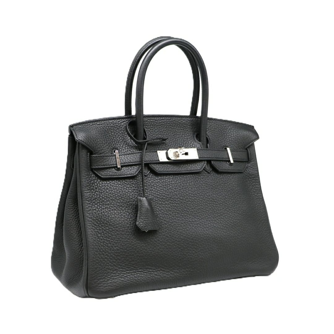 【リユース品】 エルメス HERMES バッグ ハンドバッグ バーキン30 ブラック/シルバー金具 【お取り寄せ】