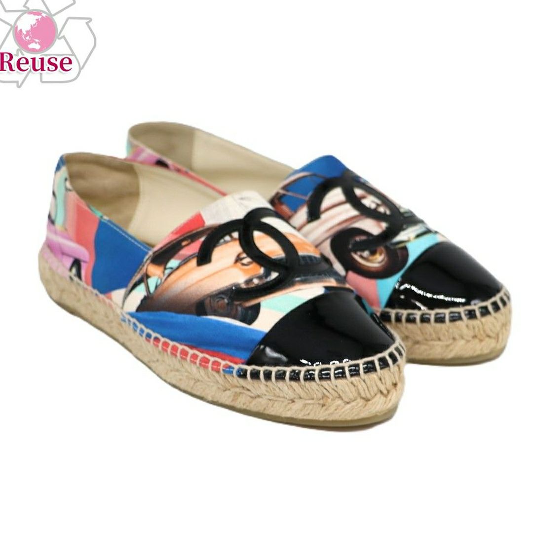 【リユース品】 シャネル CHANEL 靴 スニーカー エスパドリーユ マルチカラー 【お取り寄せ】
