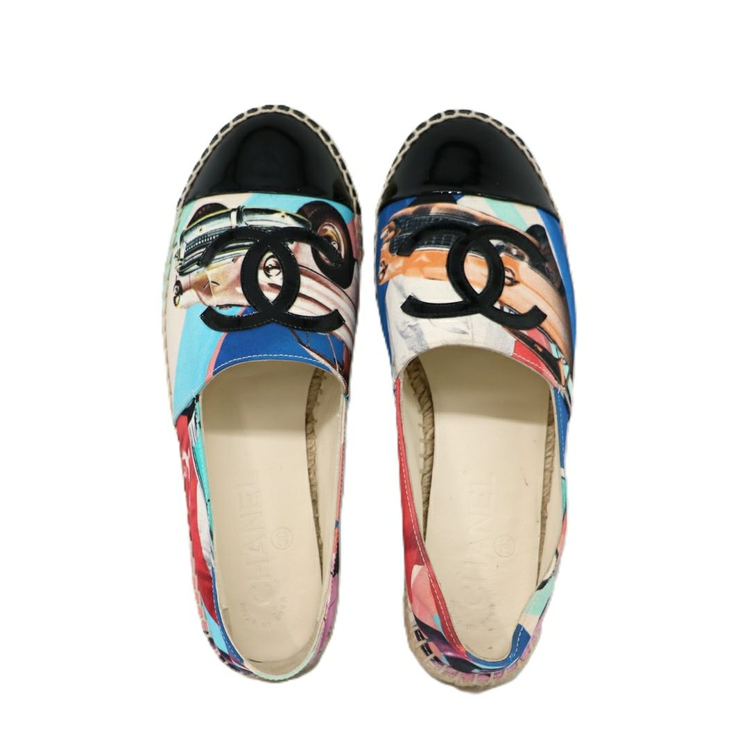 【リユース品】 シャネル CHANEL 靴 スニーカー エスパドリーユ マルチカラー 【お取り寄せ】