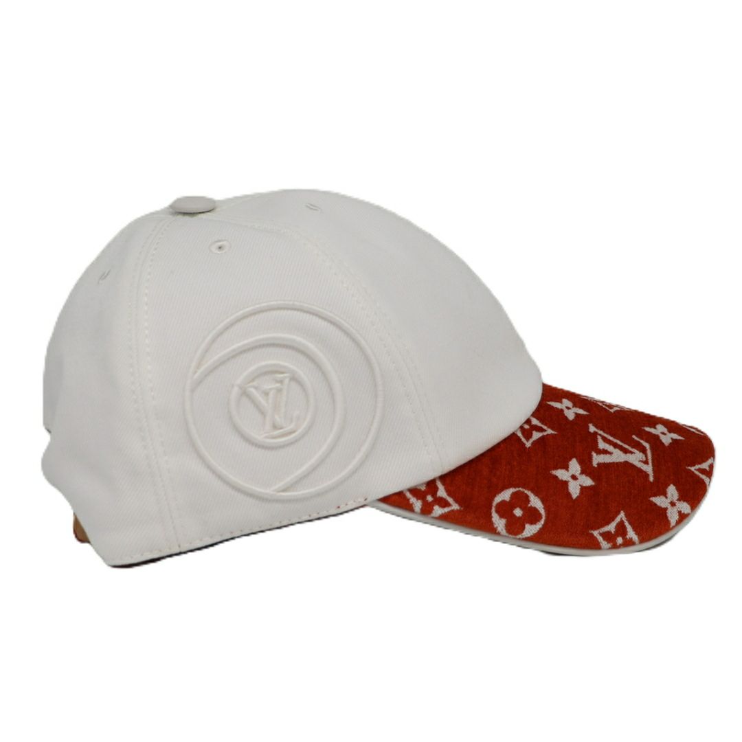 【リユース品】 ルイヴィトン LOUIS VUITTON 帽子 キャップ LVマッチ・モノグラム キャップ M77742 ホワイト/オレンジ 【お取り寄せ】